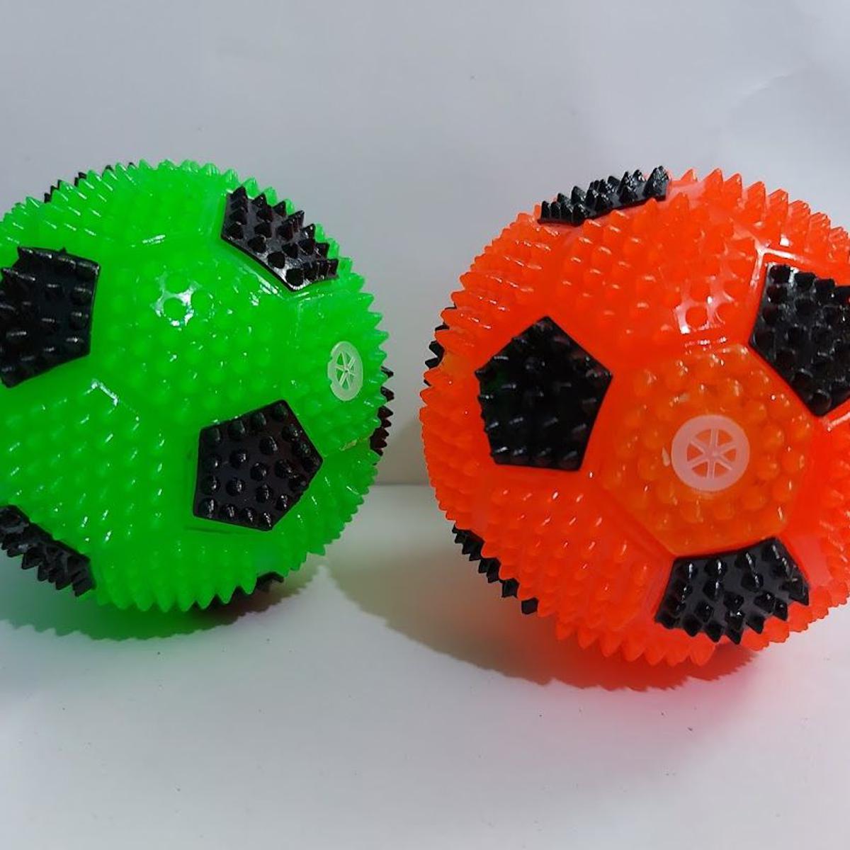Picture of Spicky Squeeze Sound Bouncing Ball with Flashing LED Lights-Kids Ball Toy