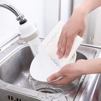 Picture of Silicone and Stainless Steel 360 Degree Rotating Sprinkler Faucet Pressurizing Kitchen Accessory