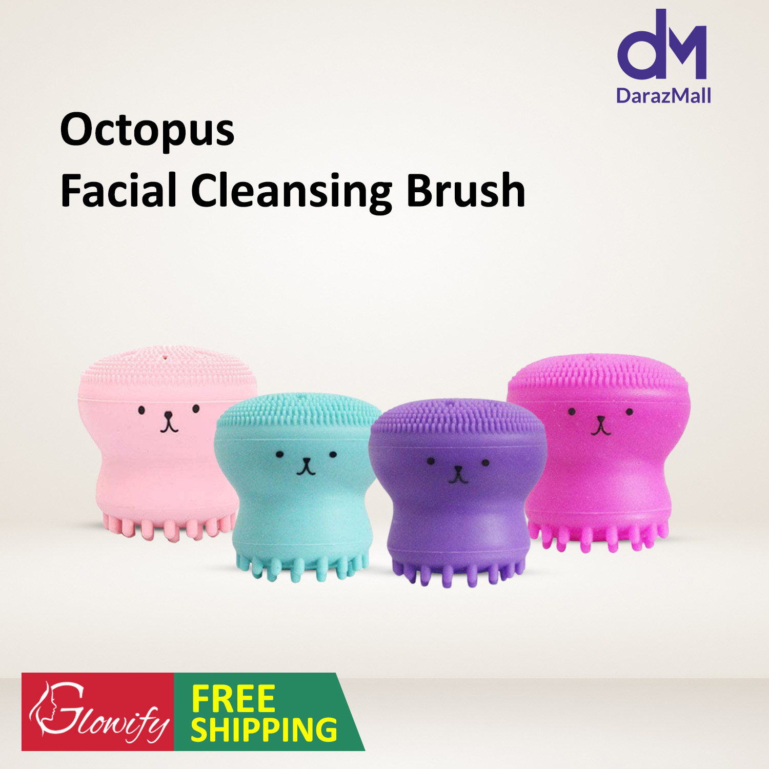 Picture of Octopus Shape Silicone Face Cleansing Brush 1pcs - Multicolor
