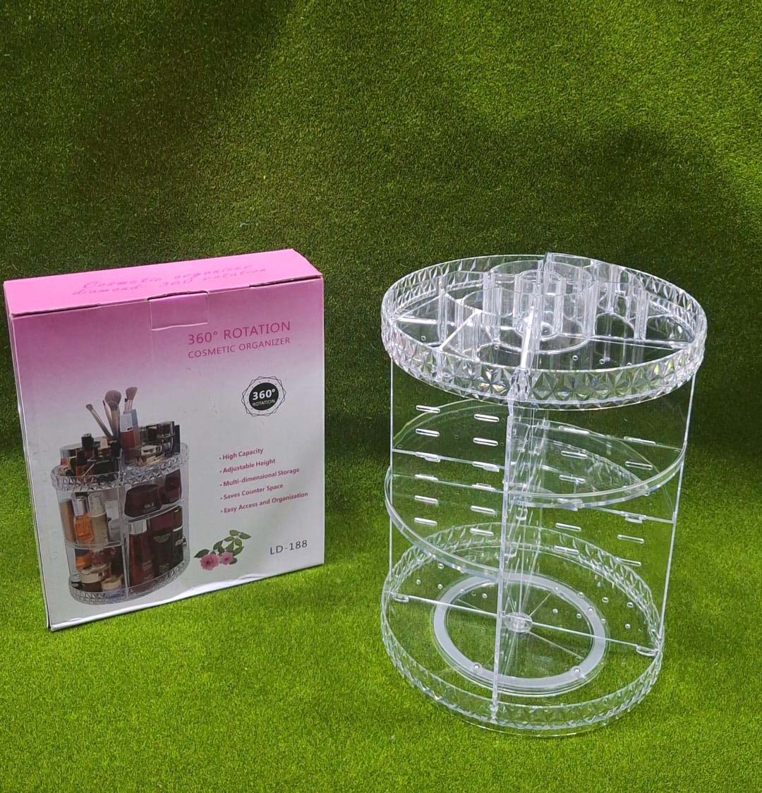 Picture of Big Size Cosmetics Organizer, Rotatable 360 degree Makeup Organizer, Makeup Kit For Women.