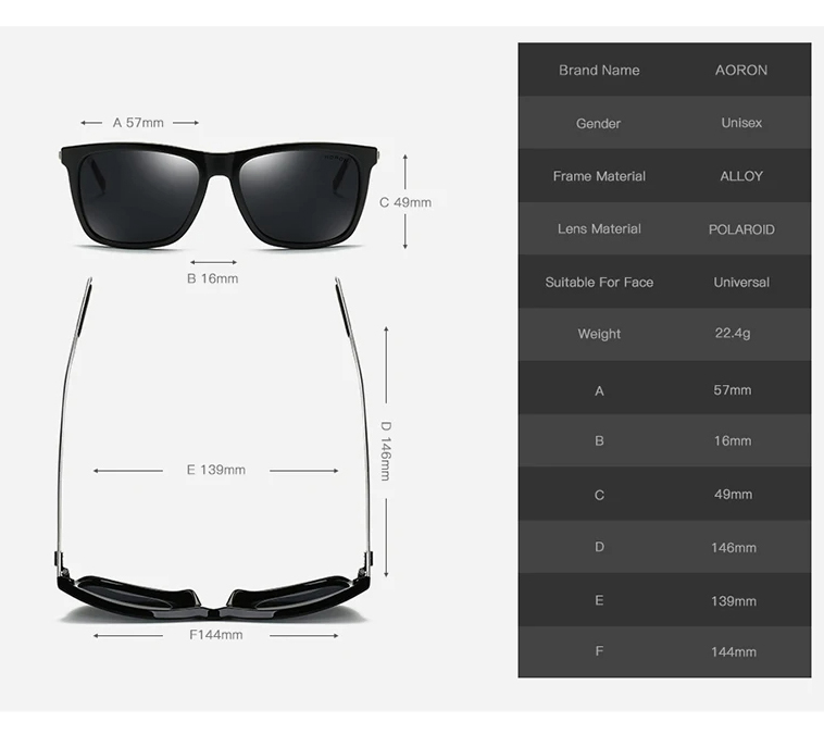 Picture of Polarized Sunglasses For Men UV Protected Aluminum Leg