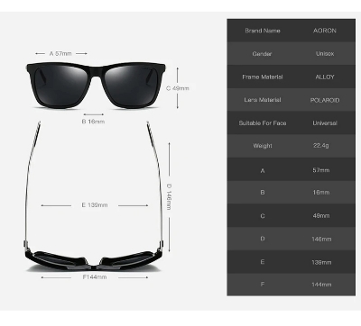 Picture of Polarized Sunglasses For Men UV Protected Aluminum Leg
