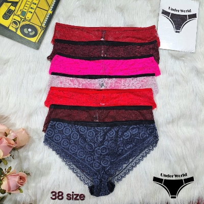 Picture of 1pcs Lace Transparent Beautiful Couple Panty For Women & Girl's