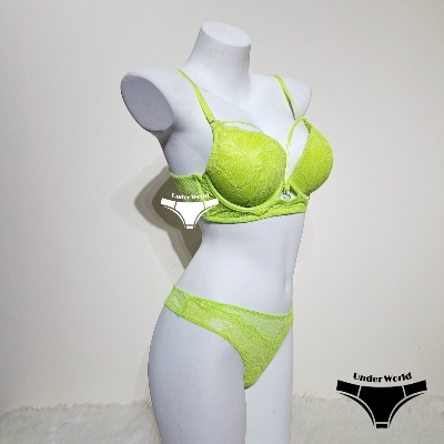 Picture of Lemon Soft Comfortable Pushup Double Padded Foam Bra Panty Set for Sexy Women and Girls