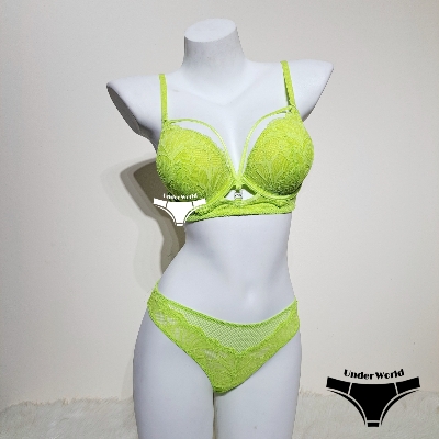 Picture of Lemon Soft Comfortable Pushup Double Padded Foam Bra Panty Set for Sexy Women and Girls
