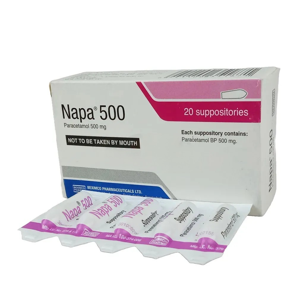 Picture of Napa 500mg Supp.