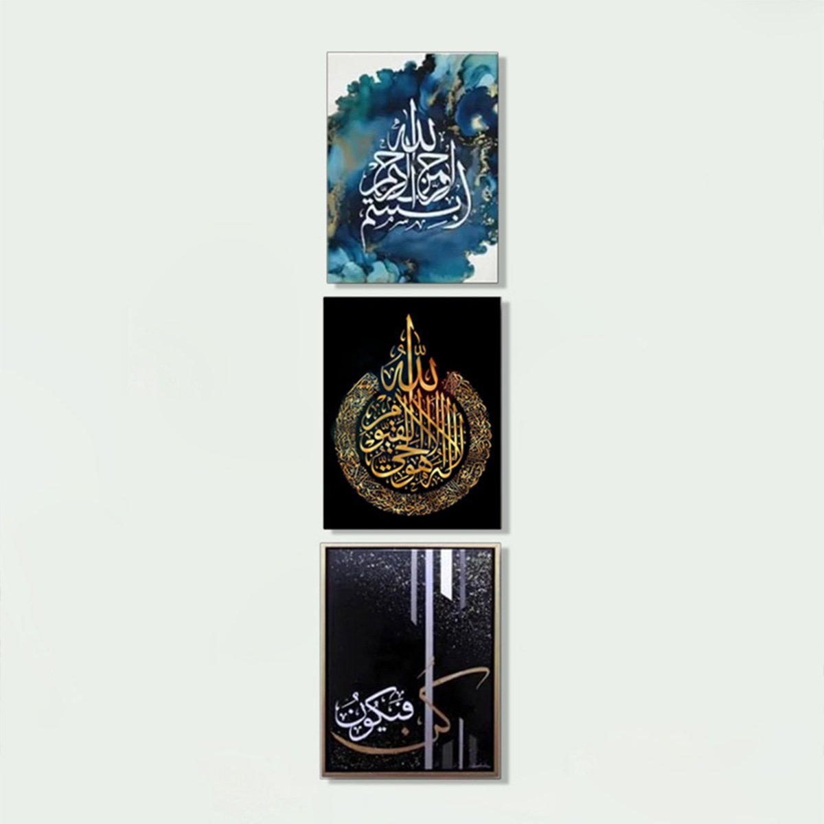 Picture of Home Decor PVC Wallboard Set 9pcs 6x8 Inch Wall Posters with Double-Sided Tape Easy Setup Wall Canvas Art for Living Spaces