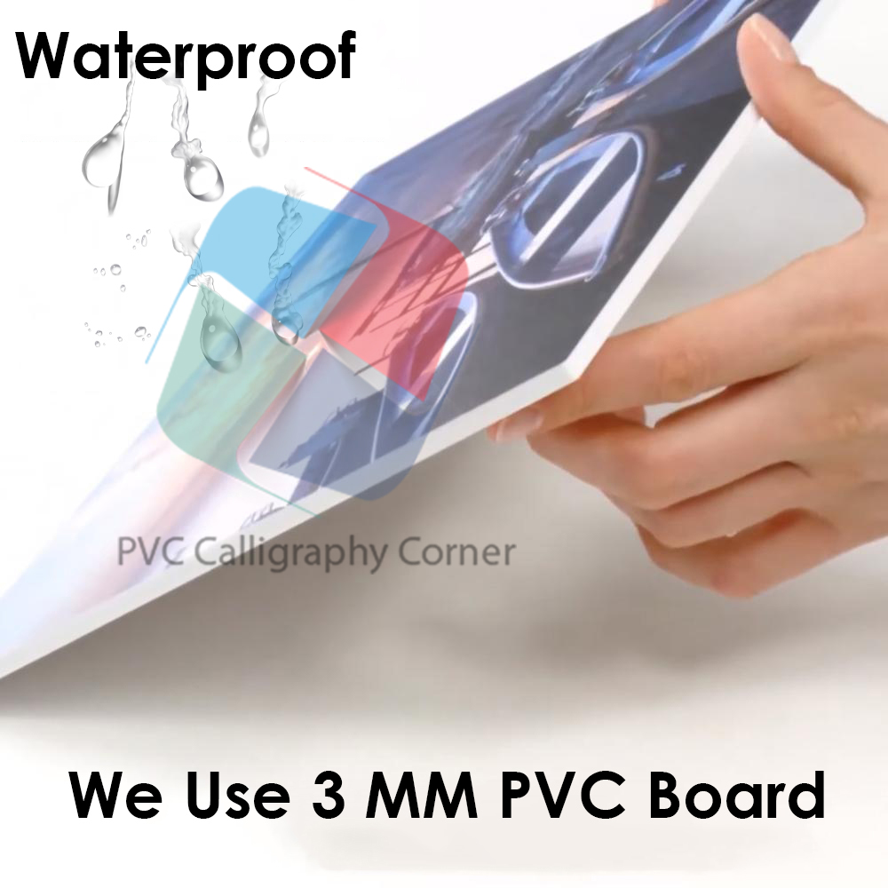 Picture of Pvc board Wall Poster 3 pcs Home Decoration with 3 mm Board Most Unique Combo Wallboard wall decor easy to set up