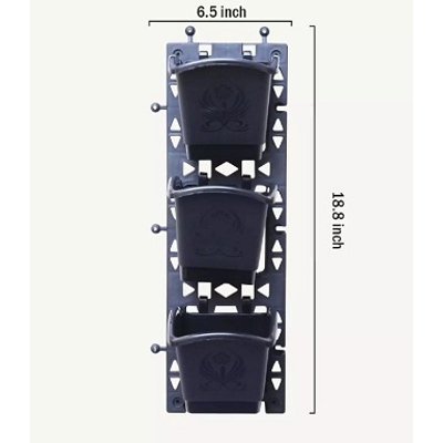 Picture of 5 Pieces BP Plastic Vartical Garden Plater Set/Multiple Wall Plnater Tub for Plant
