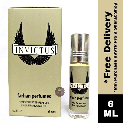 Picture of Invictus Concentrated Perfume Oil Long Lasting Non-Alcoholic Fragrance - 6Ml - Perfume - Perfume For Men - Perfume For Men - Perfume For Men