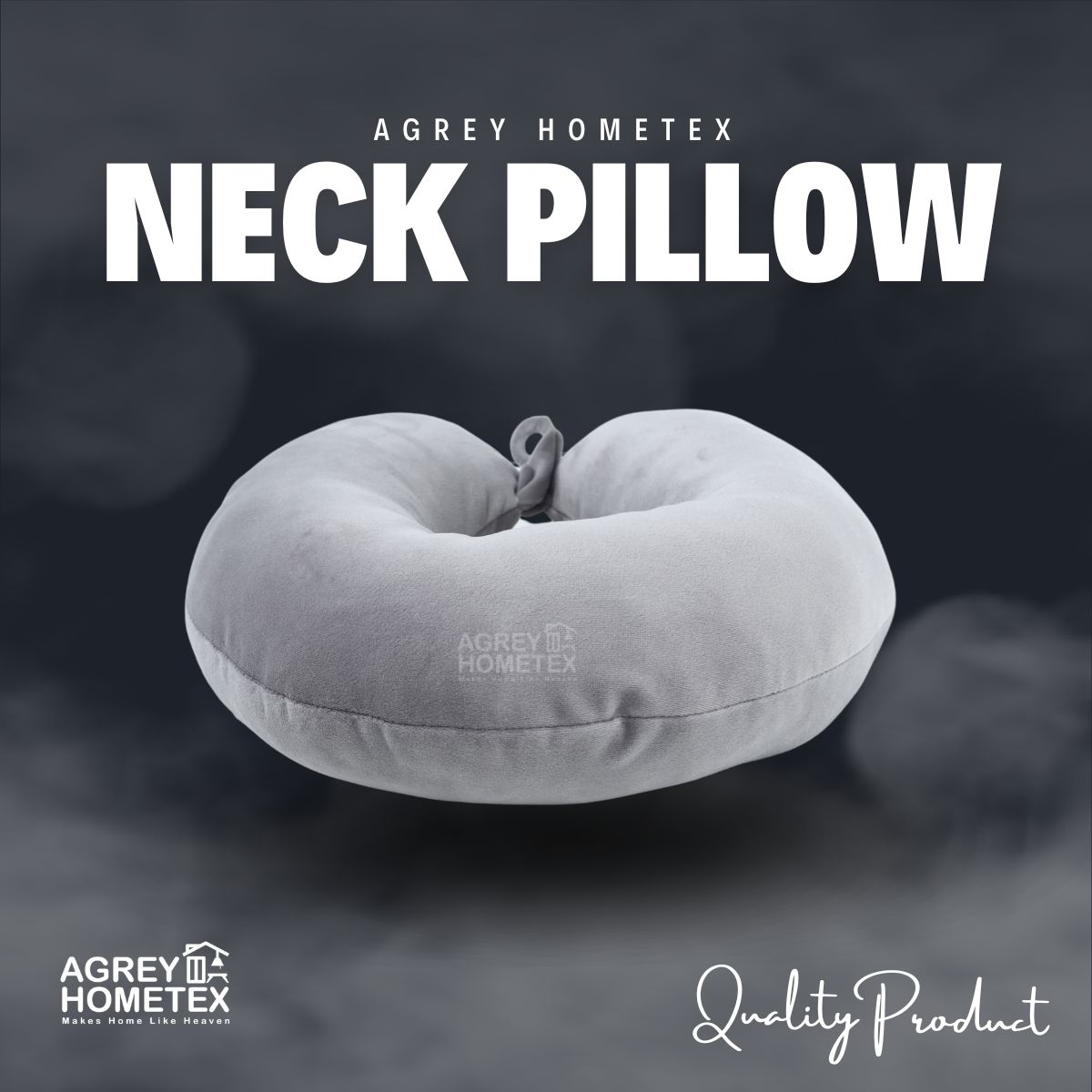 Picture of Regular Neck Pillow, Ash, (11"x12")