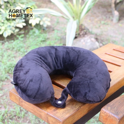Picture of Regular Neck Pillow, Black, (11"x12")