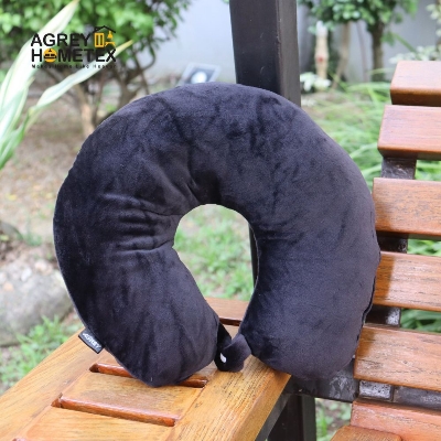 Picture of Regular Neck Pillow, Black, (11"x12")
