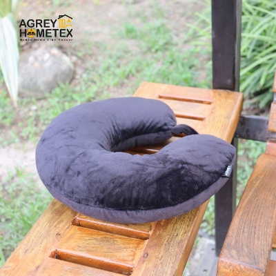 Picture of Regular Neck Pillow, Black, (11"x12")