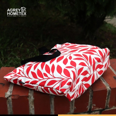 Buy Canvas Tote Bag with Zipper, Red & White, (14"x16")   Best Price In Bangladesh