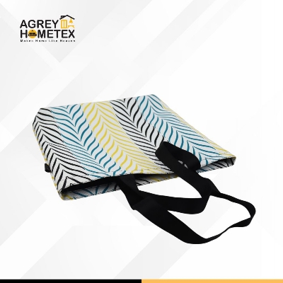 Buy Canvas Tote Bag with Zipper, Multicolor, (14"x16") Best Price In Bangladesh