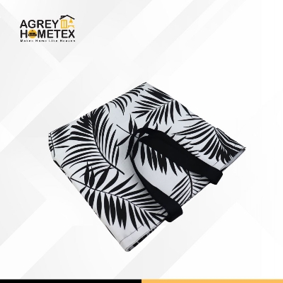 Buy Canvas Tote Bag with Zipper, Black & White, (14"x16") Best Price In Bangladesh