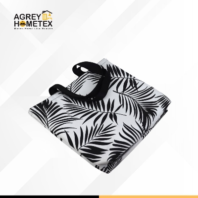 Buy Canvas Tote Bag with Zipper, Black & White, (14"x16") Best Price In Bangladesh