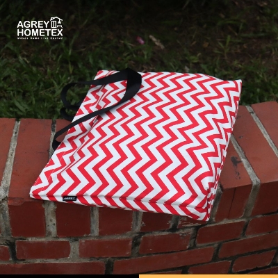 Buy  Canvas Tote Bag with Zipper, Red & White, (14"x16")  Best Price In Bangladesh