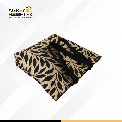 Buy Jute Tote Bag with Zipper, Natural & Black, (14"x16") Best Price In Bangladesh