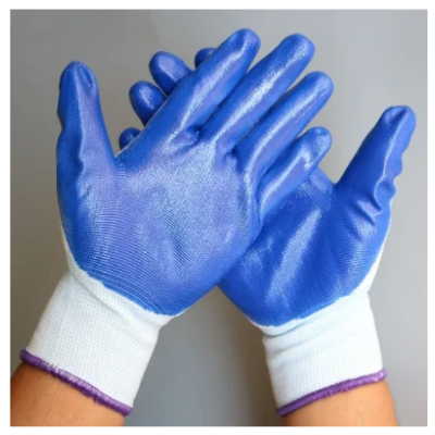 Picture of Latex Coated Cotton String Knit Liner Gloves for Gardening Wirks 1 pair