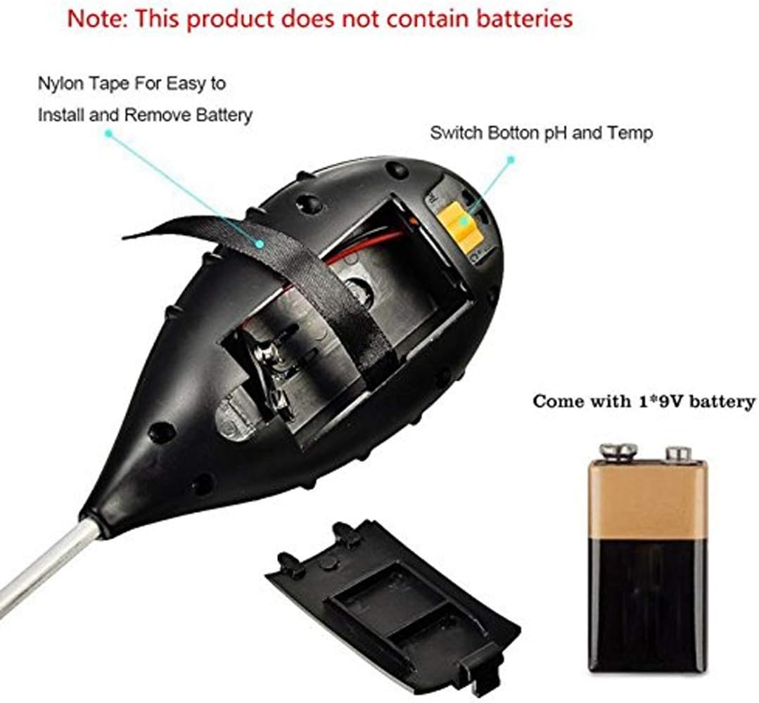 Picture of HD LCD Soil ph Tester Sunlight Soil Humidity Moisture Temperature Meter With Backlight for Garden Plants