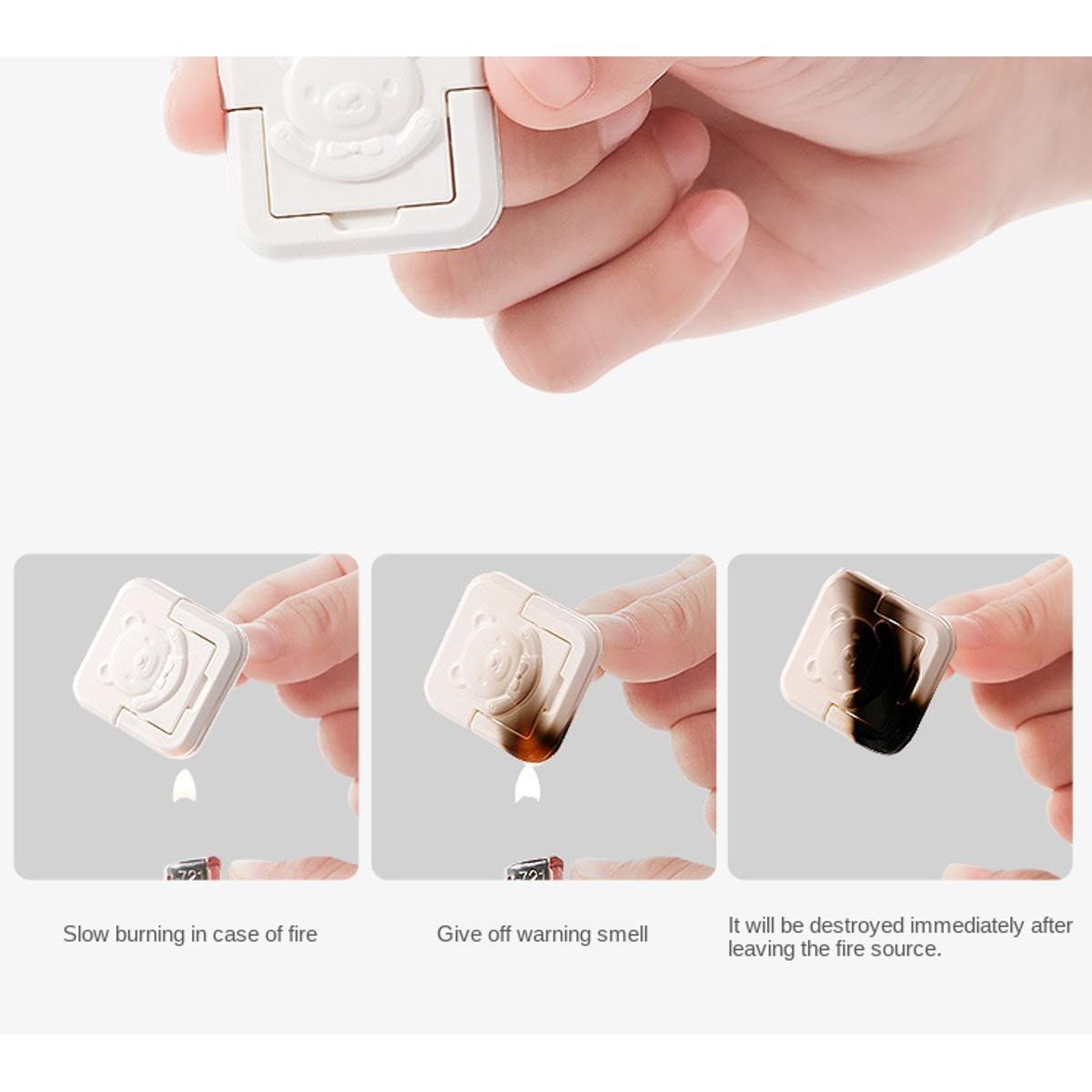 Picture of Child anti-shock socket protection plug cover jack 2 Pin 3 pcs