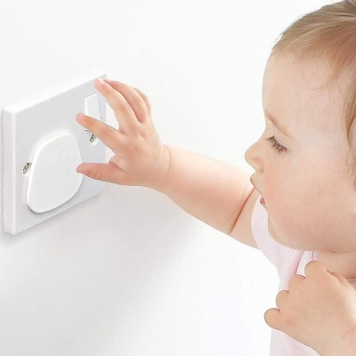 Picture of Baby Safety Socket Covers 3 Pin 3 Pcs,  Baby Proofing Plug Covers  Child Proof Electrical Socket Protectors for Child Baby Home...