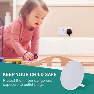 Picture of Baby Safety Socket Covers 3 Pin 3 Pcs,  Baby Proofing Plug Covers  Child Proof Electrical Socket Protectors for Child Baby Home...