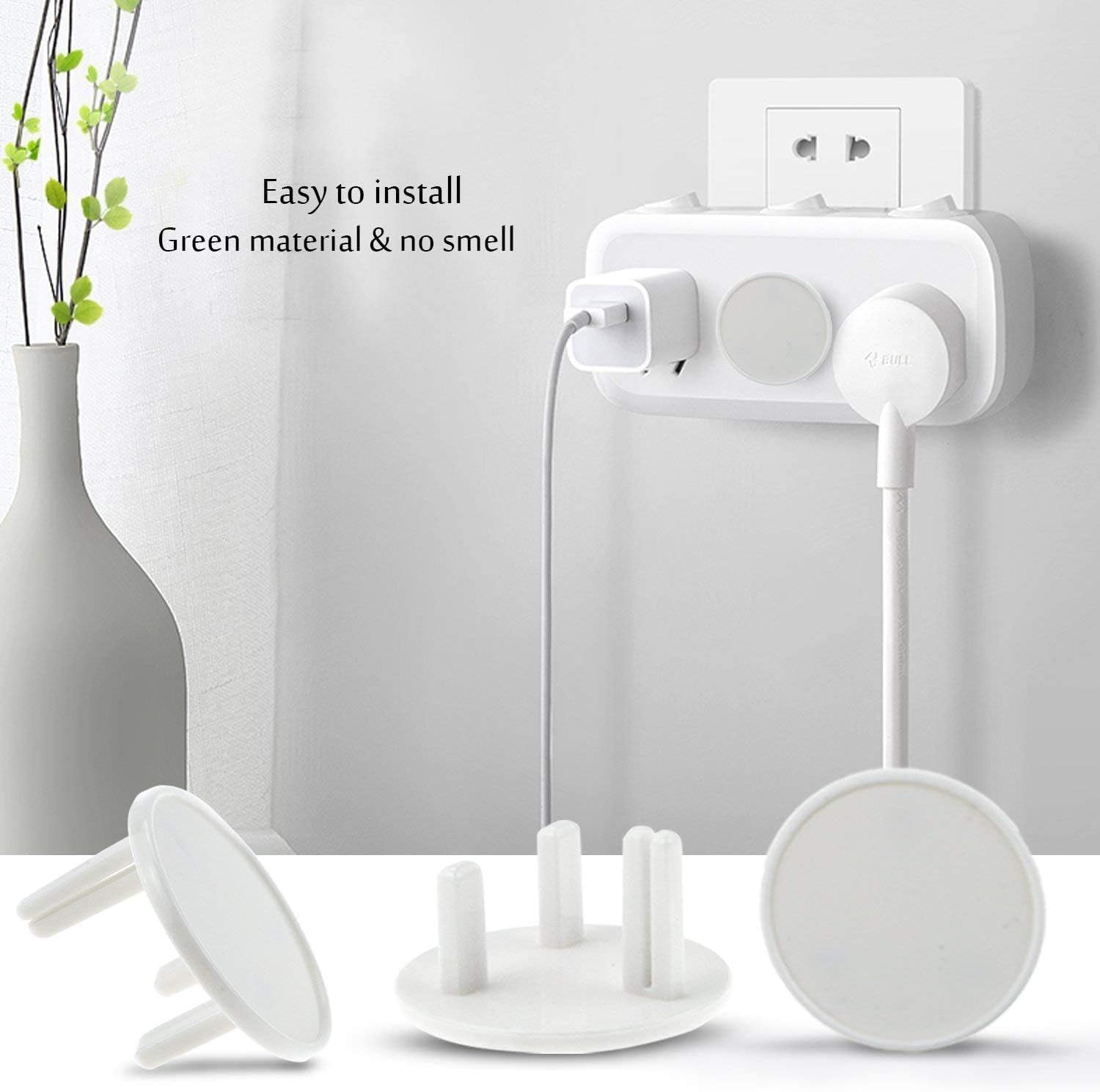 Picture of Baby Safety Socket Covers 3 Pin 3 Pcs,  Baby Proofing Plug Covers  Child Proof Electrical Socket Protectors for Child Baby Home...