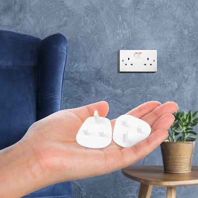 Picture of Baby Safety Socket Covers 3 Pin 3 Pcs,  Baby Proofing Plug Covers  Child Proof Electrical Socket Protectors for Child Baby Home...
