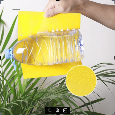 Picture of Fruit Fly Traps Bugs Yellow Sticky Board Pest Control Insect Killer Two-sided Glue Paper Trap For Kill Pest