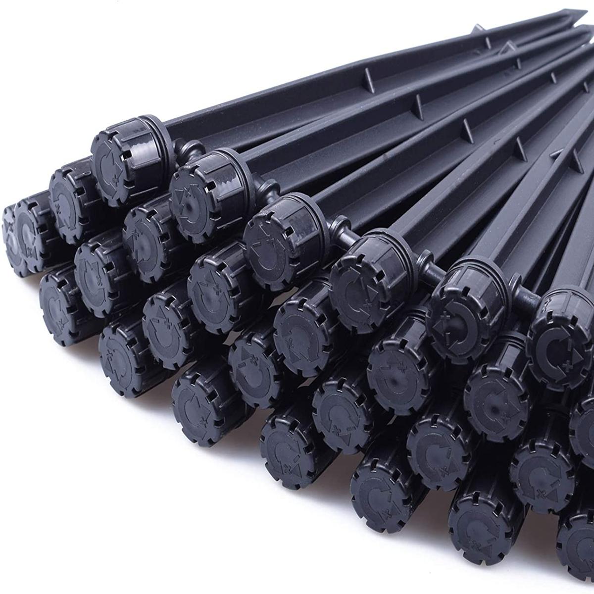 Picture of 6 Pcs Drip Emitters Sprayer with Stake 360 Degree Dripper for Sprinkler Irrigation System Watering Kits