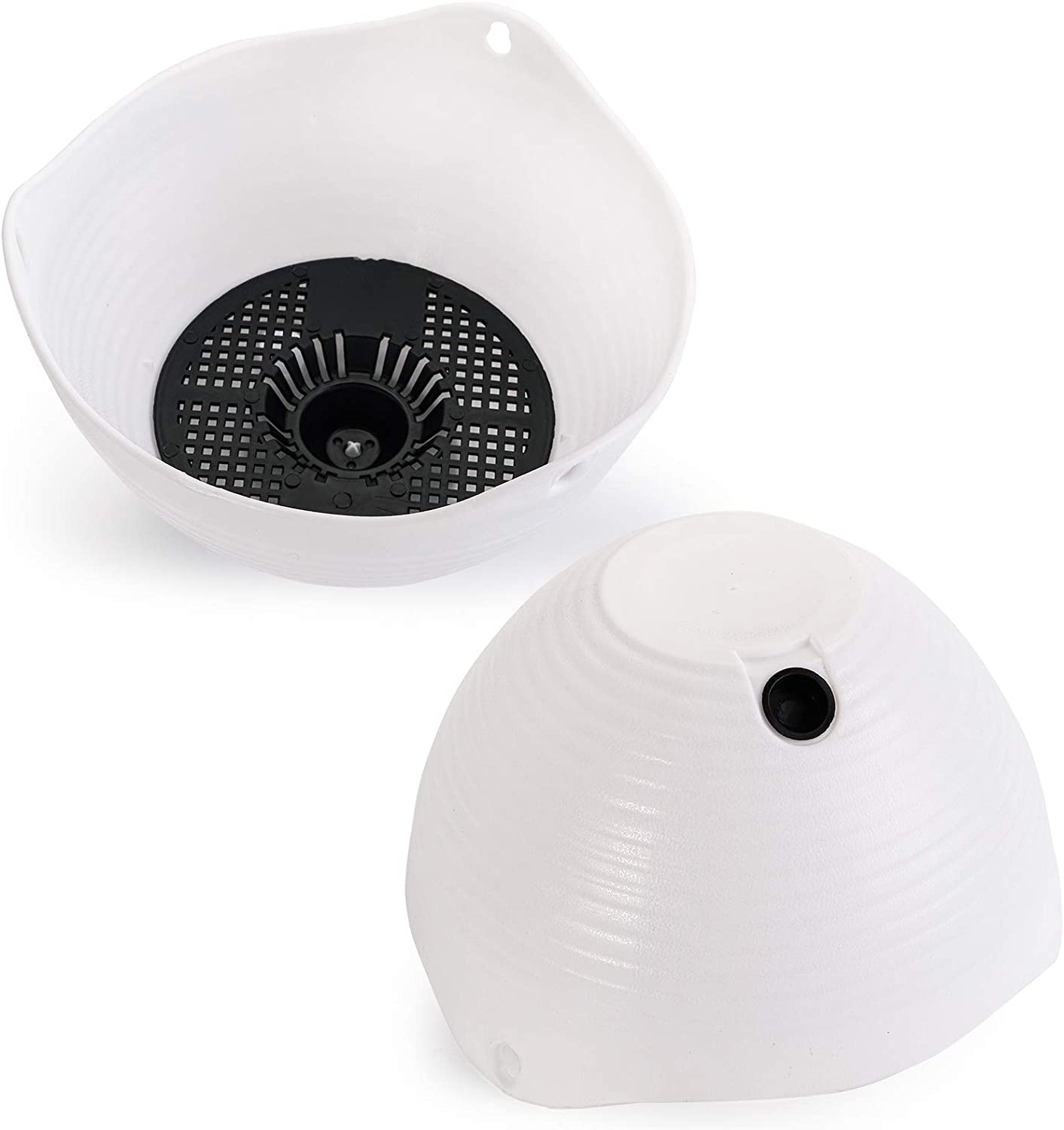 Picture of Plant pot White 1 Pcs hanging balcony hanging flower pot self watering hanging baskets for plants outdoor