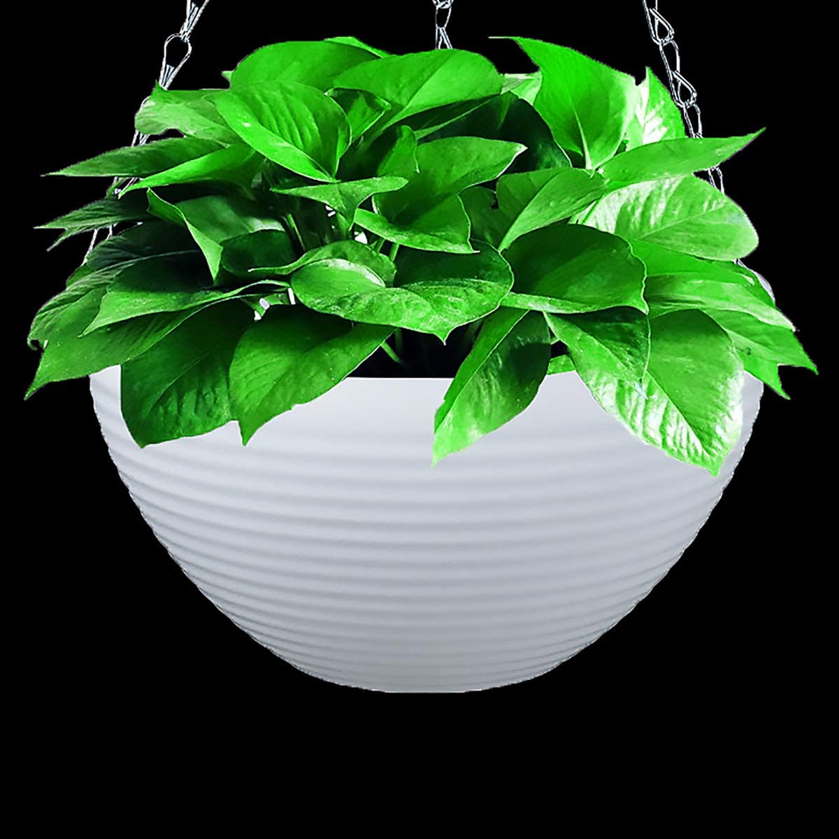 Picture of Plant pot White 1 Pcs hanging balcony hanging flower pot self watering hanging baskets for plants outdoor