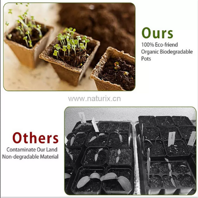 Picture of Biodegradable 12 cells Paper Pulp Peat Pots Seed Starter Nursery Trays 1 pcs