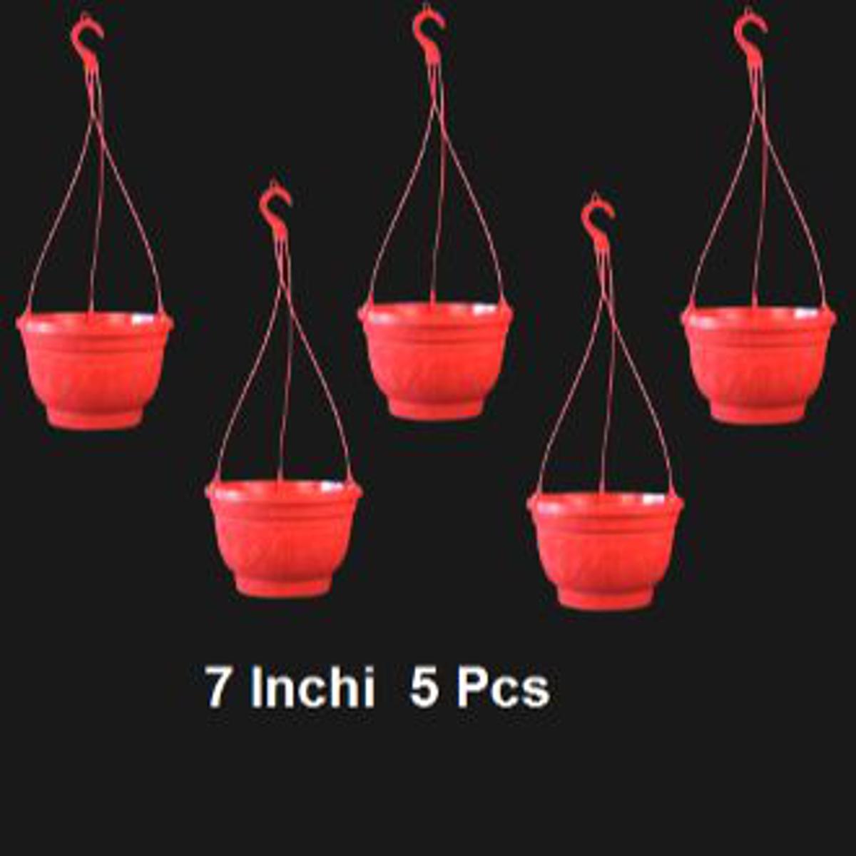 Picture of Hanging Tob 7 Inchi 5 pcs Red Colour