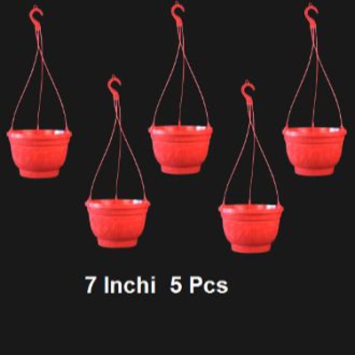Picture of Hanging Tob 7 Inchi 5 pcs Red Colour