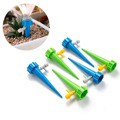 Picture of 6 Pcs Drip Irrigation kit for Home Garden, Self-Watering Spikes for Plants, Automatic Plant Water Devices with Slow Release Control Valve Switch drip.