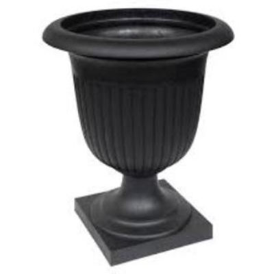 Picture of Small Black Ornaments New Decorated Wedding Pot Roman Flower Pot 5 inchi 1 pics