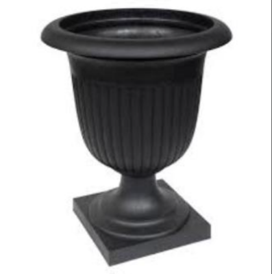 Picture of Small Black Ornaments New Decorated Wedding Pot Roman Flower Pot 5 inchi 1 pics