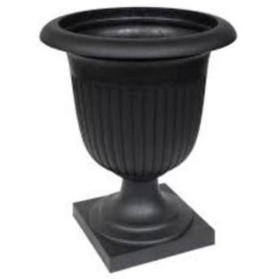 Picture of Small Black Ornaments New Decorated Wedding Pot Roman Flower Pot 5 inchi 1 pics