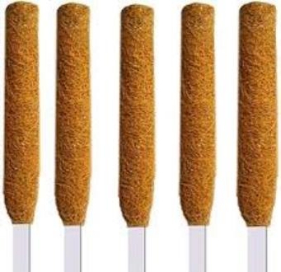 Picture of 5 Packs of 12-Inch Coconut Shell Totem Poles-Coconut Shell Moss Sticks, Suitable for Plant Support Expansion