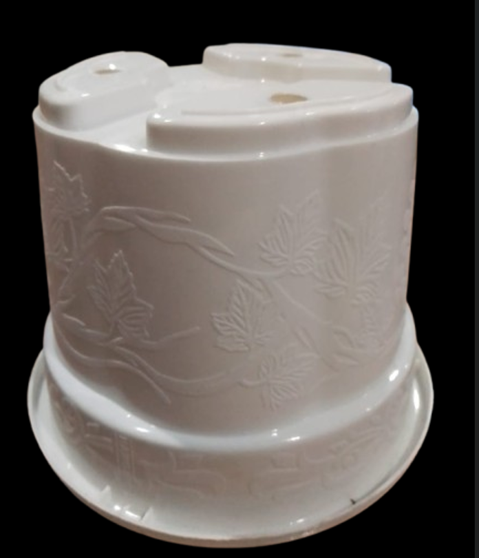 Picture of Flower pot  white coler 6 inch 6 pics  set