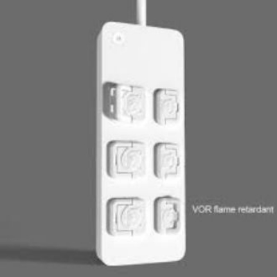 Picture of 20 Pcs Outlet Covers Baby Proofing Socket Protectors Child Safety Plug Caps Difficult for Toddler to Remove Electric Shock Guard for 2-Prong White
