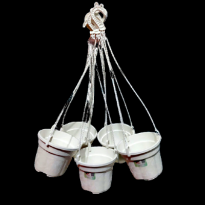 Picture of 6 Inchi White Hanging Pot 10 Pcs