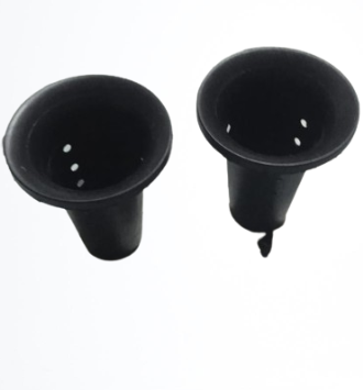 Picture of Orchid Nursery Pot-Home Garden Plastic Tall Black Herb Flower Planter 5 inch high  4 inch 1pcs