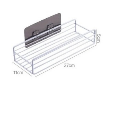 Picture of 1PC Punch-free bathroom shelf storage organizer shower wall shelf storage box kitchen basket bathroom accessories