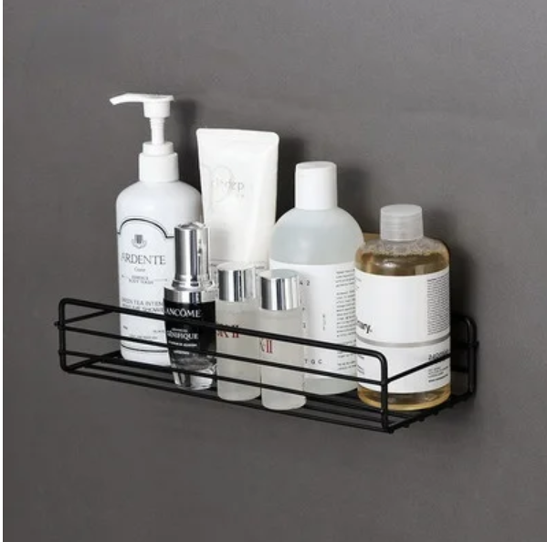 Picture of 1PC Punch-free bathroom shelf storage organizer shower wall shelf storage box kitchen basket bathroom accessories