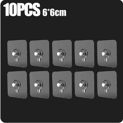 Picture of Hook Non-Marking Screw 10Pcs Punch-Free Wall Stickers Home Seamless Nail With Nut And Nut Cap